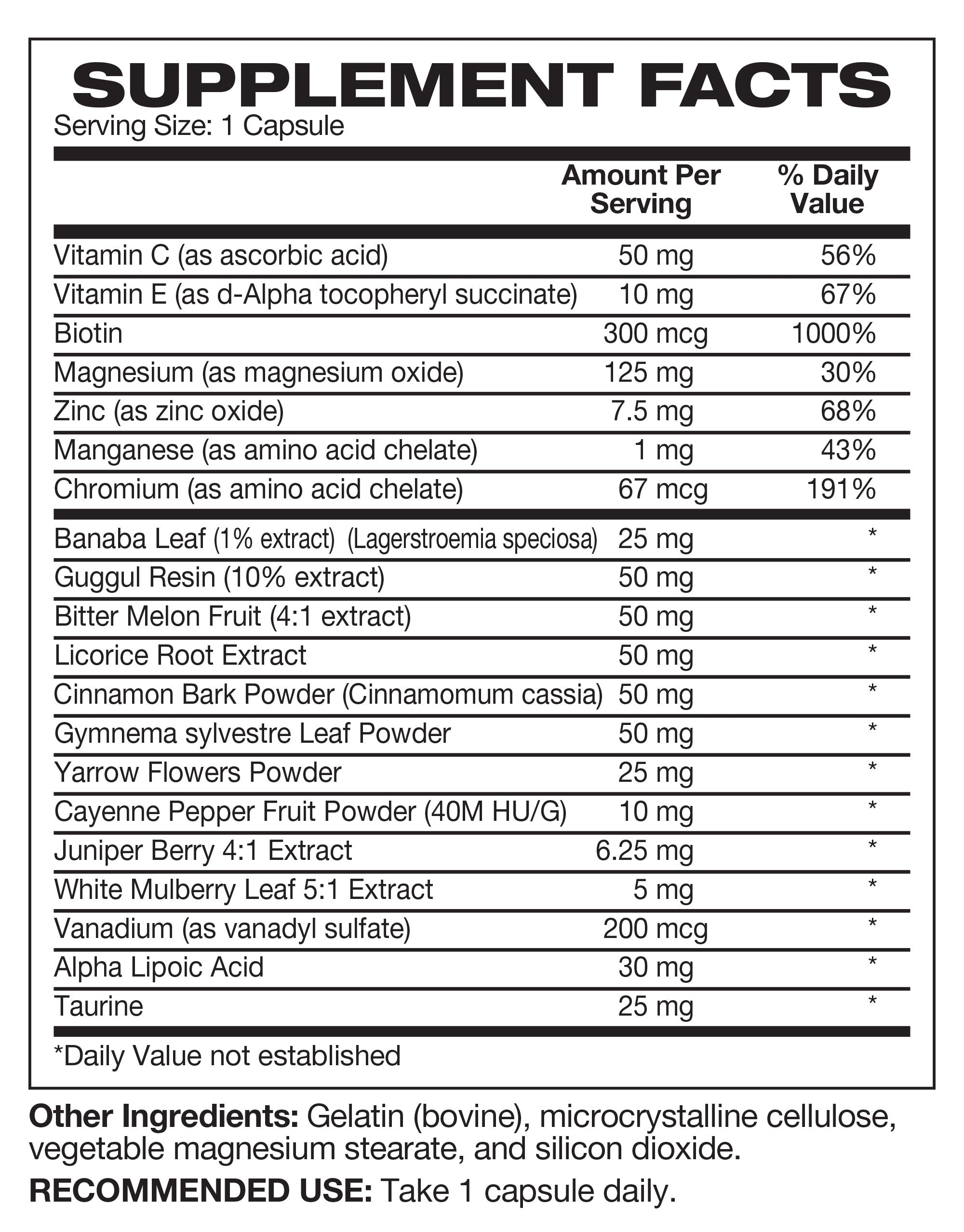 Gluco800 Top Value – Hampstead Labs