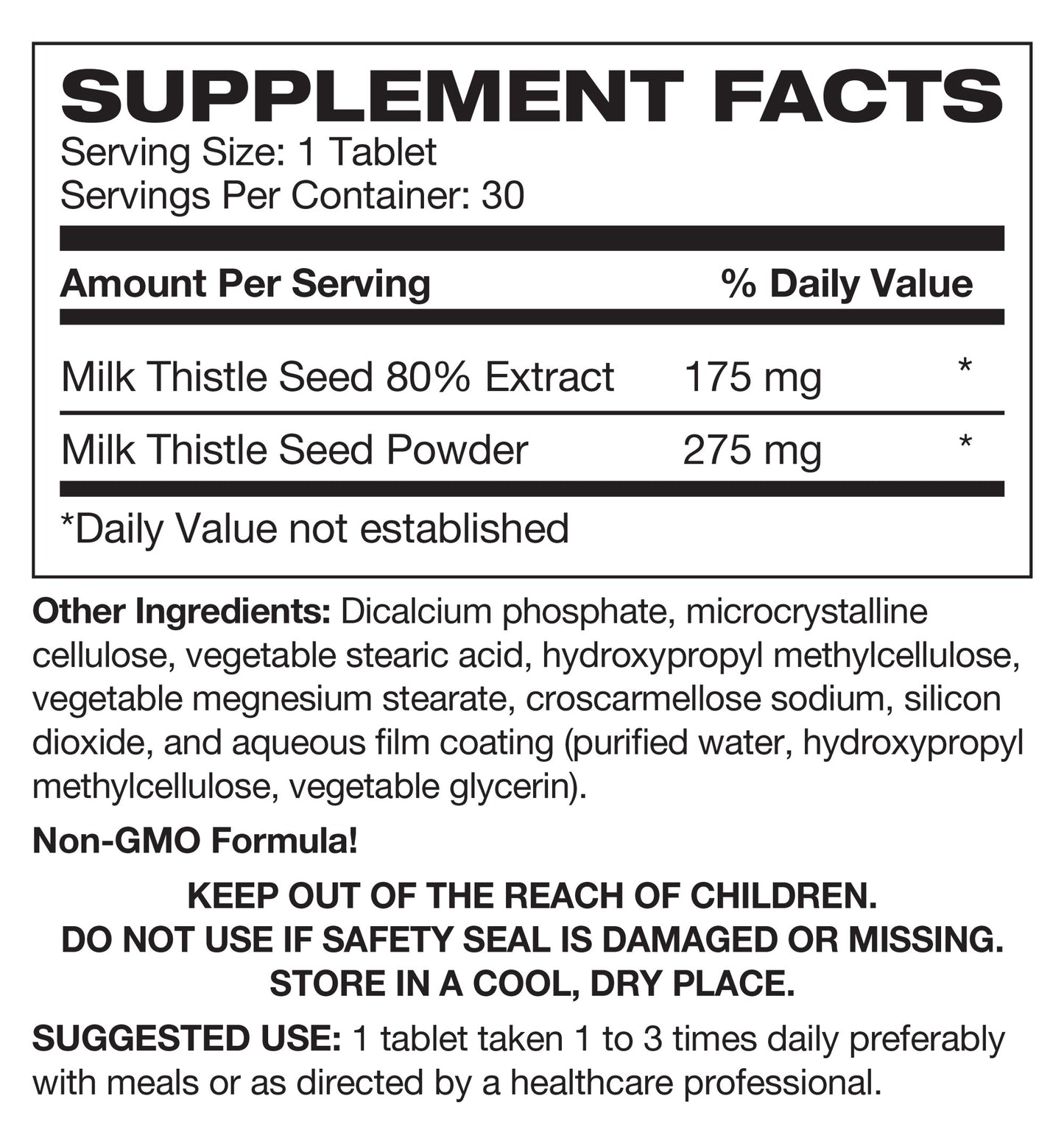 Milk Thistle Complex Top Value