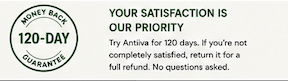 120-day money-back guarantee. Your satisfaction is our priority.